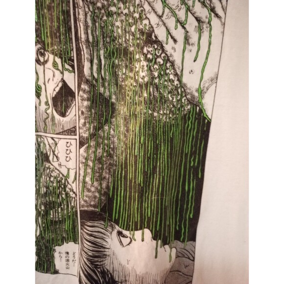 Junji Ito Green Drip Long Sleeve Shirt Manga Anime Size Large Limited Release - Picture 9 of 11